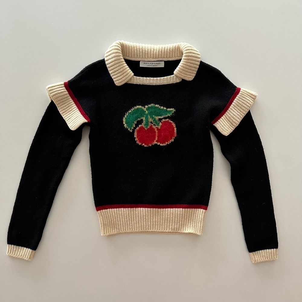 Philosophy Di Lorenzo Serafini Cherry Sweater